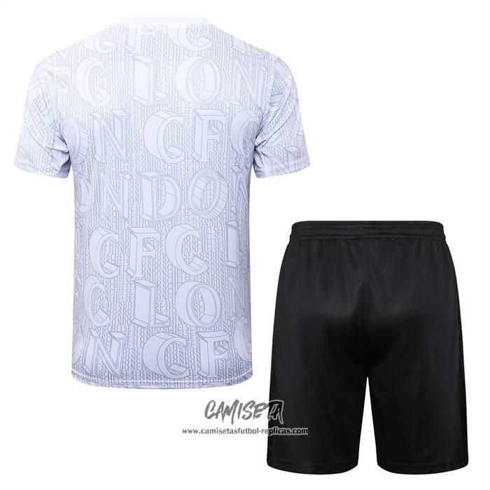 Chandal del Chelsea 2025-2026 Manga Corta Blanco - Pantalon Corto